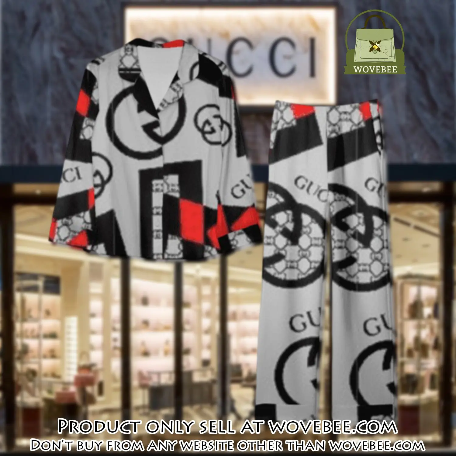 Trending luxury gc satin pajama set pjs1052 wvb1359746